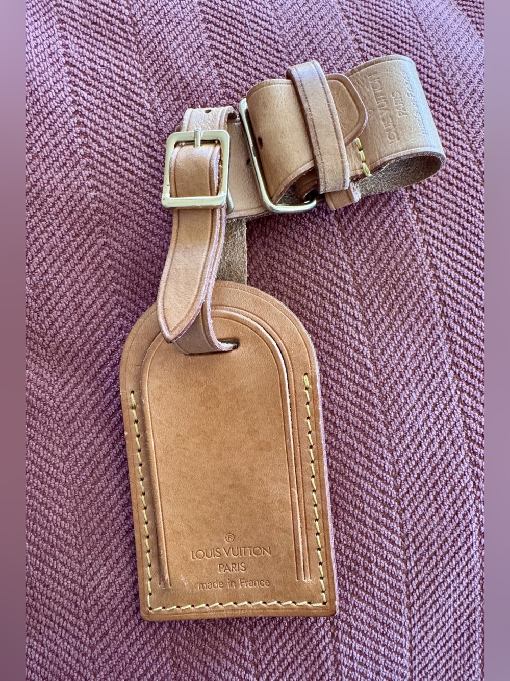 Louis Vuitton Vachetta Leather Luggage Tag with
